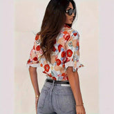 3D Digital Printing Long Sleeve Shirt Floral Top Gorgeous